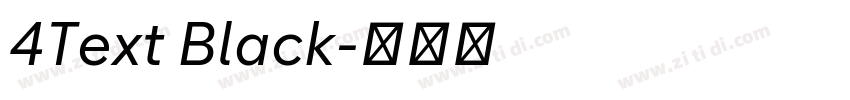 4Text Black字体转换